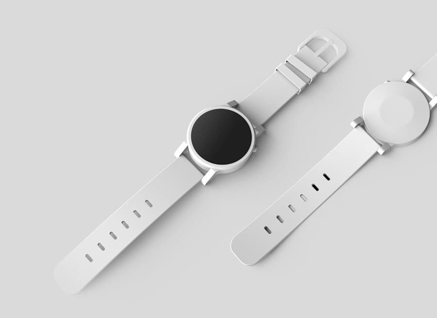 A pair of modern watches